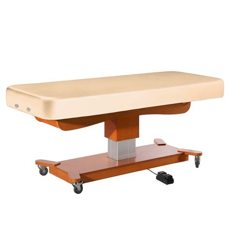 master massage tables maxking comfort electric lift spa salon stationary pedestal flat beauty