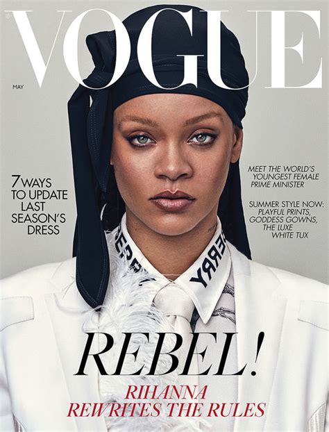 Rihanna British Vogue Magazine Fashion May 2020 Issue Tom Lorenzo Site