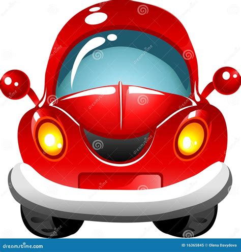 Cartoon Red Car Royalty Free Stock Photo Image 16365845