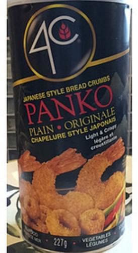 4c Panko Japanese Style Plain Bread Crumbs 227 G Nutrition