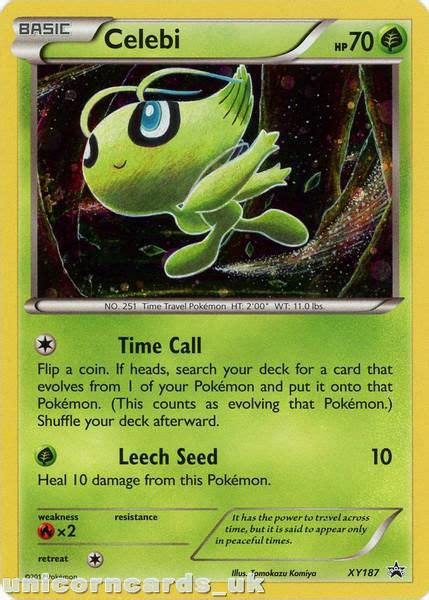 Aug 27, 2021 · this card stays in play when you play it. Celebi XY187 Holofoil Mint Pokemon Card:: Unicorn Cards - The UK's Leading YuGiOh! and Pokemon ...