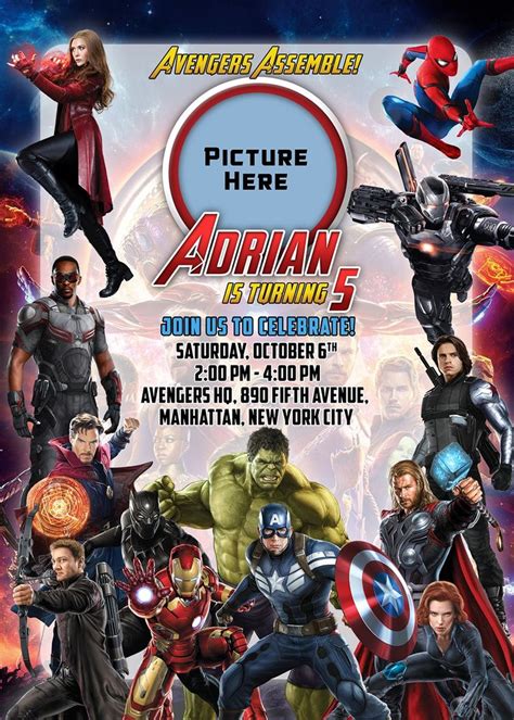 Avengers Invitation Template Free