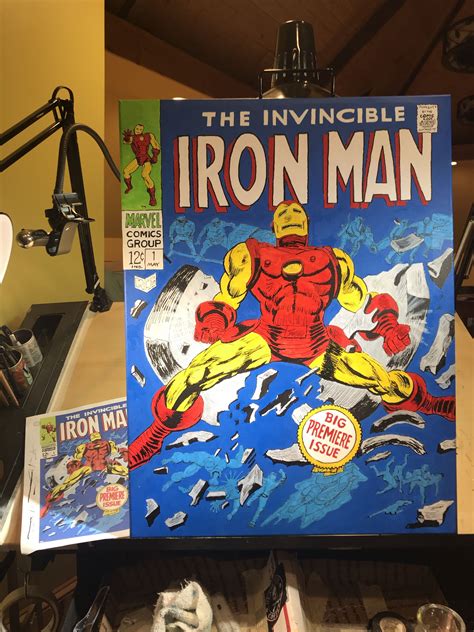 The Invincible Iron Man 1 Iron Men 1 Iron Man Ink Painting