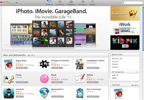 苹果mac App Store正式上线，游戏应用数量占优 游戏邦