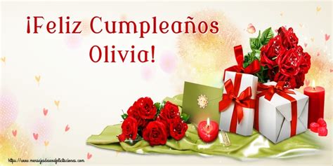 Olivia Felicitaciones De Cumpleaños