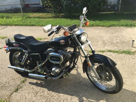 This bike is owned by bev tucci, burnt church, nb, canada. 1976 Harley Davidson FXE Super Glide Liberty Edition
