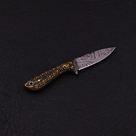 Damascus Skinner Knife Hk0308 Black Forge Knives Touch Of Modern