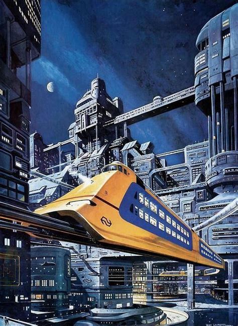 Railway Of The Future By Don Lawrence Retro Futurism 70s Sci Fi Art