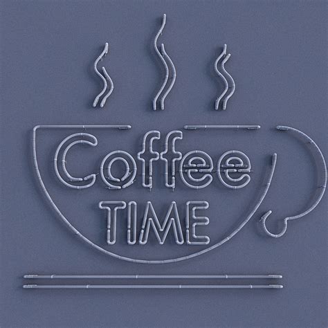 Artstation Coffee Time Neon Sign Resources