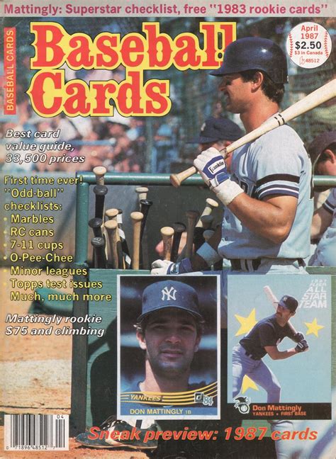 1987 fleer baseball complete 132 card set factory sealed. Clyde's Stale Cards: 1987 Baseball Cards Magazine Index