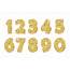 Gold Glitter Numbers For Birthday And Party Festive Design 664470 