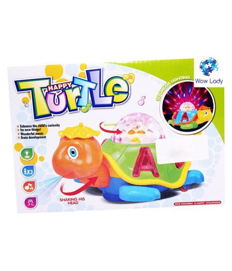 Wow Lady Musical Bump & Go Happy Turtle with 3D Disco  