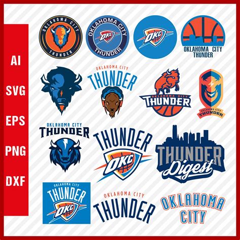 Oklahoma City Thunder Logo Svg Thunder Svg Cut Files Png Inspire Uplift
