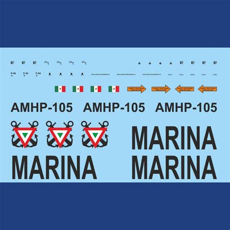 Bo 105 Armada De Mexico Amhp 105 Water Slide Decals Tailormadedecals