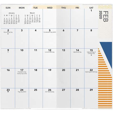 Printable Pocket Calendar Printable Templates