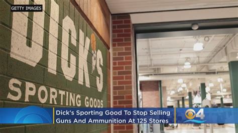 Dicks Sporting Goods To Stop Selling Guns Ammo From 125 Stores Youtube