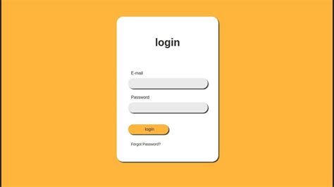 Login Form Using Only HTML CSS Learn How To Create A Responsive