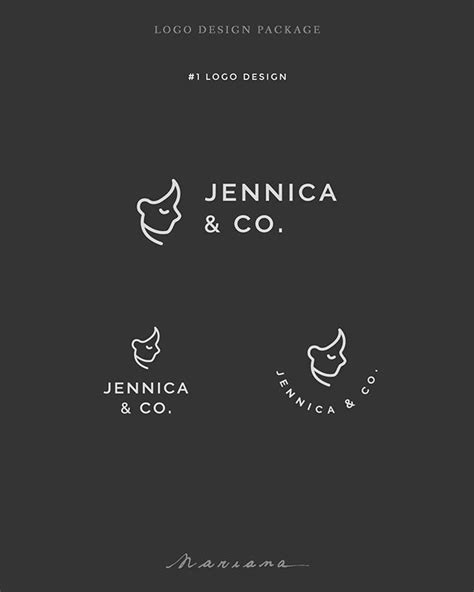 Mindful Logo Design For Jennica And Co By The Design By Mari Studio