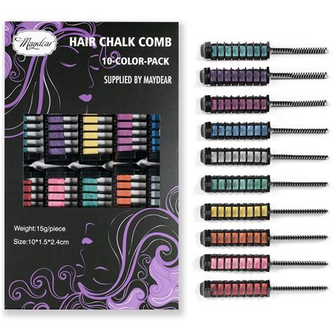 Heat opens your hair's cuticles, which makes it easier for hair color to leech out. Maydear 10 Colors Hair Chalk for Kids, Temporary Hair ...