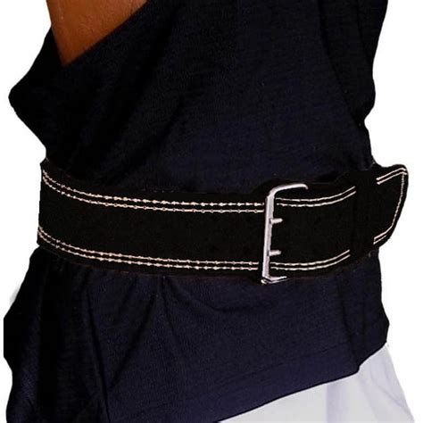 Bodysmart Weightlifting Real Leather Back Support Belt 4 Padded