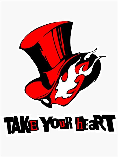 Take Your Heart Logo Persona 5 Sticker For Sale By Ducdreamer