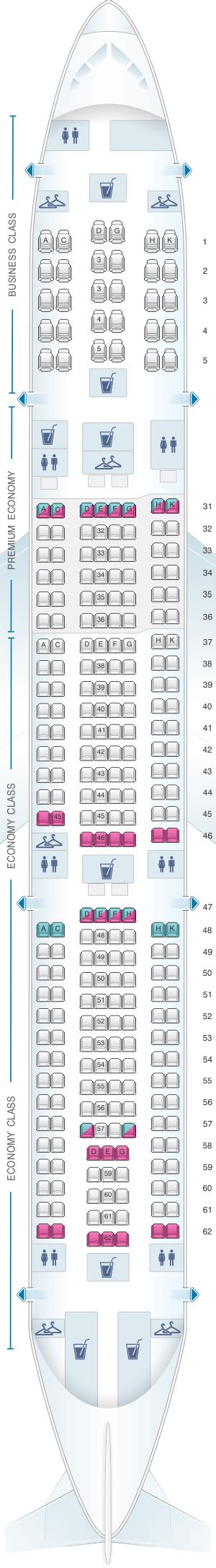 Seat Map China Southern Airlines Airbus A330 300 Layout B Seatmaestro