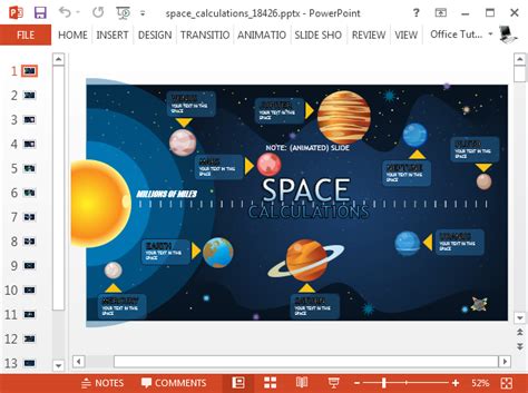 Free powerpoint templates solar system