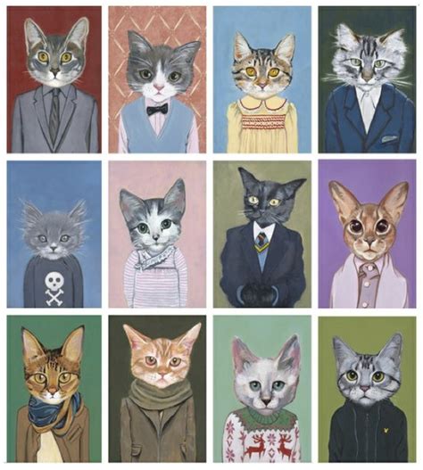 Cats In Suits Cats Illustration Cat Art Cat Portraits