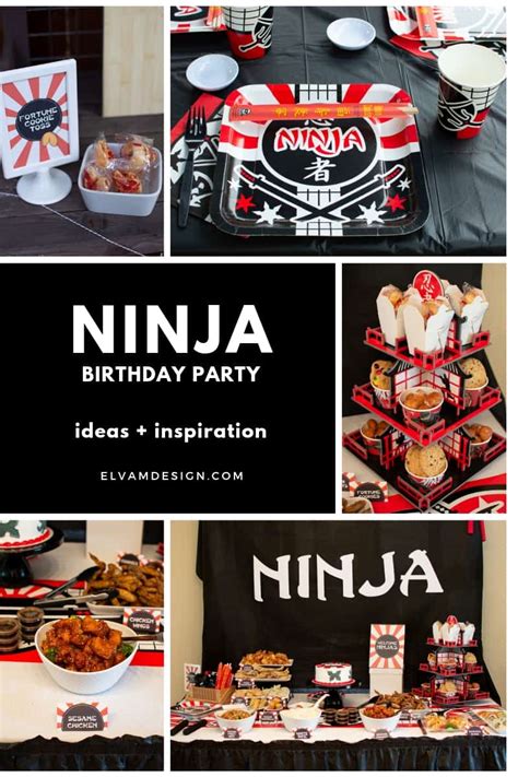 Ninja Birthday Party Just Add Confetti Ninja Theme Party Decorations Include Happy Birthday