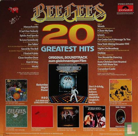 20 Greatest Hits The Bee Gees Lp 2479 208 1977 Bee Gees The Lastdodo