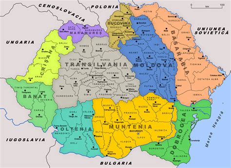 Planeta Iluziilor Harta României Regiuni Istorice