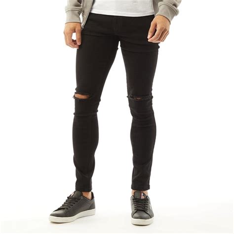 fluid heren skinny jeans zwart