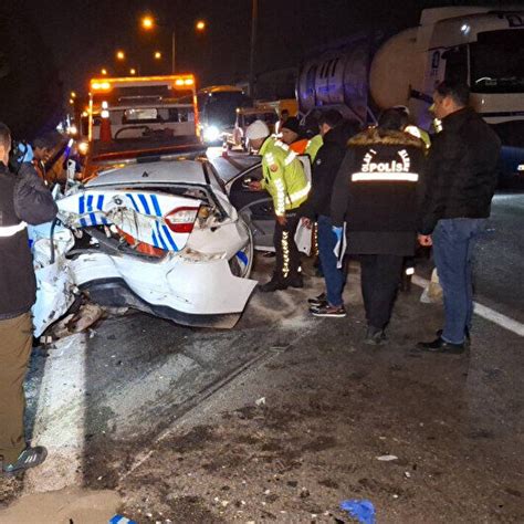 Anadolu Otoyolu nda 4 ü polis 18 kişinin yaralandığı kazaya ilişkin 1