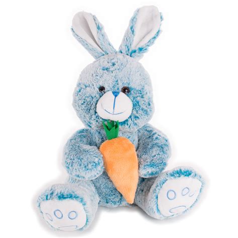 Veil Entertainment Soft Stuffed Rabbit With Carrot Easter Bunny 14