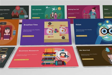 Visual Business Powerpoint Set 4 By Renure Thehungryjpeg