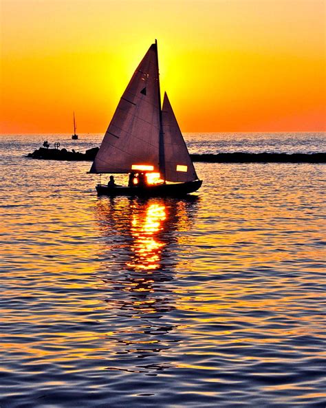 Sailboat Silhouette Sunset