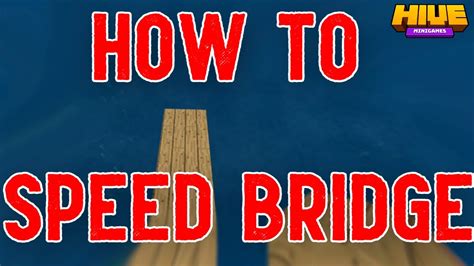 How To Speed Bridge In Minecraft Youtube