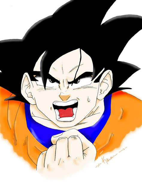 Goku Angry By Wstntime On Deviantart