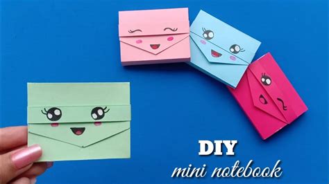Diy Mini Notebooks One Sheet Of Paper Diy Back To School Origami
