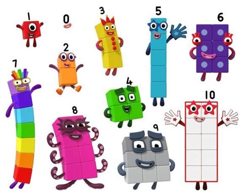 Numberblocks Stickers Glossy Vinyl 8 X 55 In Characters 0