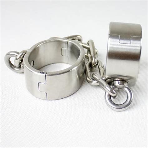 Stainless Steel Ankle Cuffs Chain Leg Irons Bdsm Bondage Sex Toys For Couples Adult Games Slave