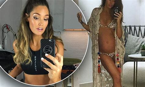 Erin Mcnaught Showcases Bump In Bikini For Instagram Daily Mail Online
