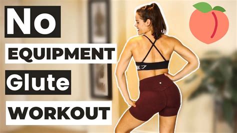 No Equipment Glute Workout Best Booty Building Bodyweight Exercises Youtube