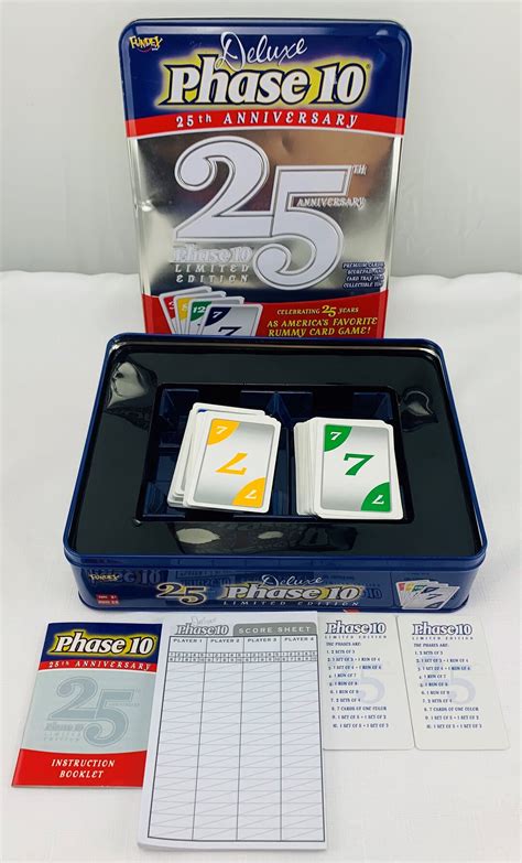 Phase 10 Deluxe Game By Fundex Complete In Great Condition Etsy