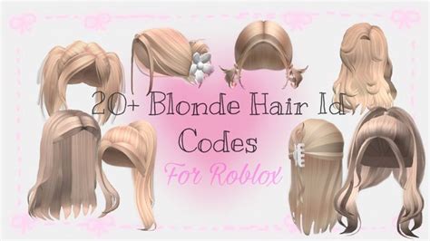 Roblox Blonde Hair Id Codes Cute Blonde Hair Blonde Hair Baby