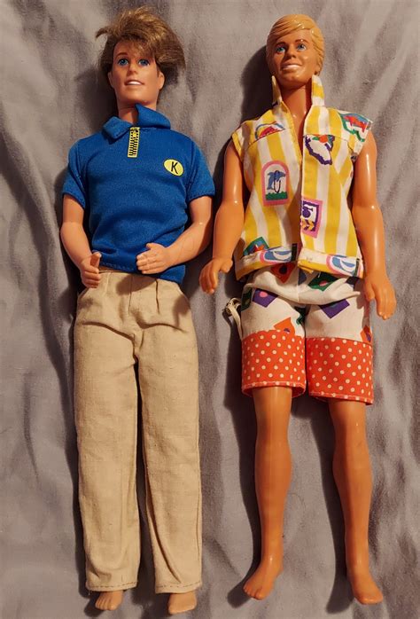 Vintage Barbie Friends Ken Dolls 1968 And 1983 Mattel Lot Of 2