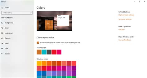 How To Change Taskbar Title Bar Color On Windows 10