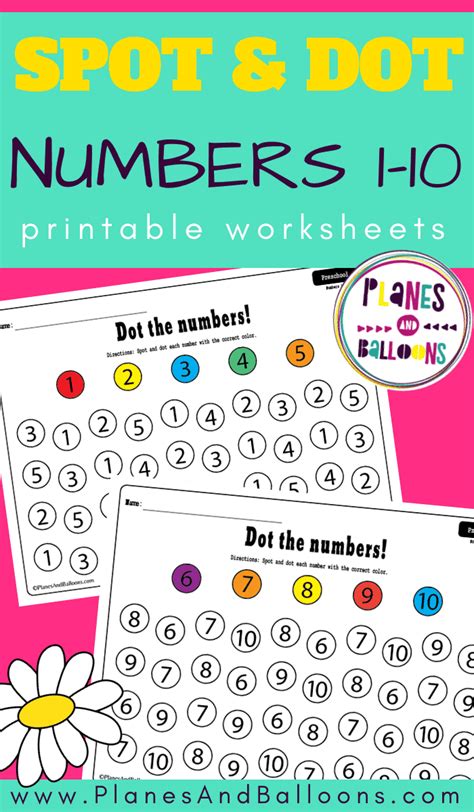 Number 1 10 Worksheets For Preschool Perfect For Number Recognition