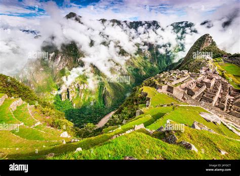 Machu Picchu Peru Ruins Of Inca Empire City In Cusco Region