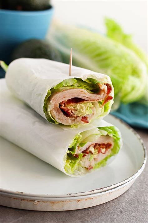 Healthy Aip Turkey Club Lettuce Wrap Low Carb Gluten Free Grain
